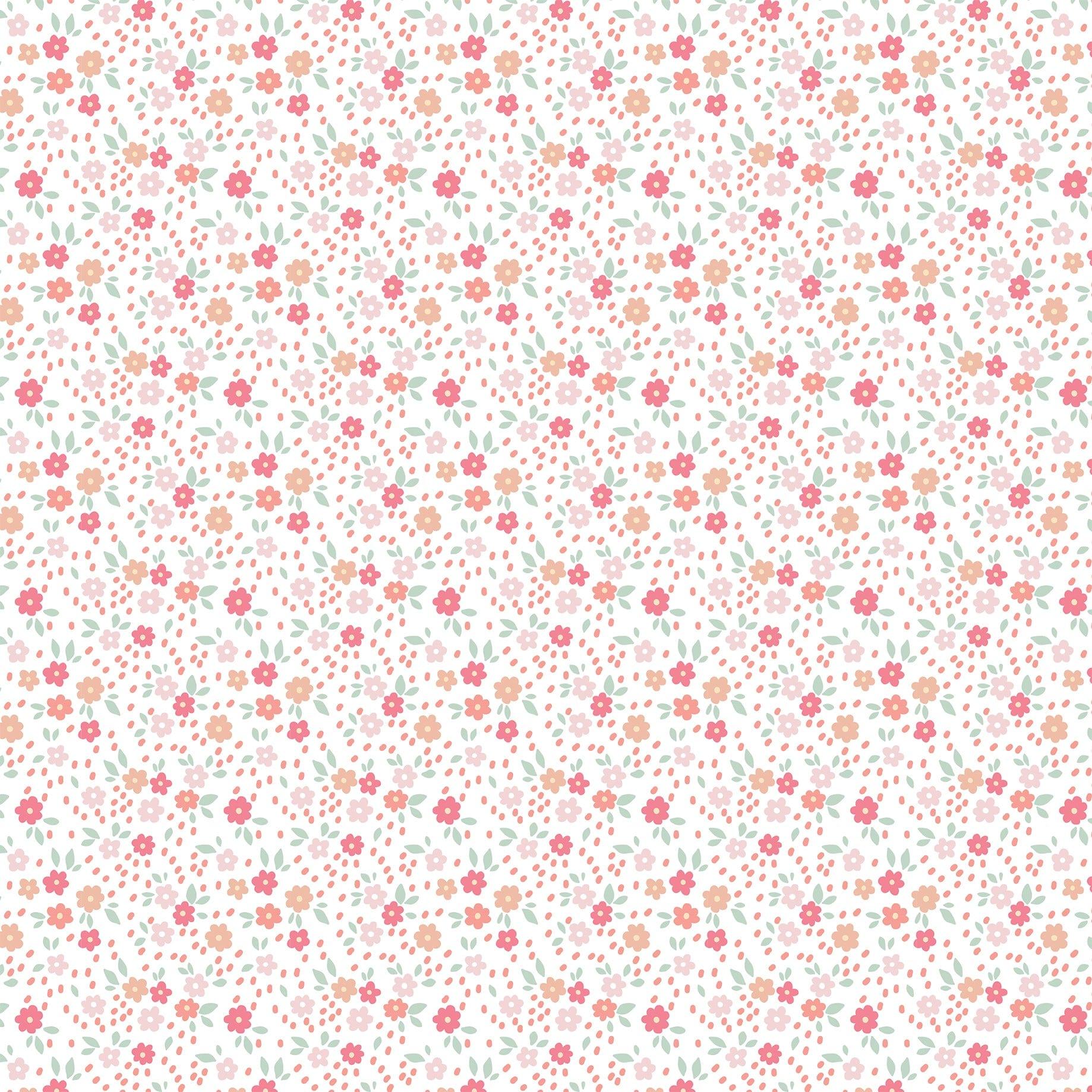 Our Little Princess Collection Blossoming Buds 12 x 12 Double-Sided Scrapbook Paper by Echo Park Paper - Scrapbook Supply Companies