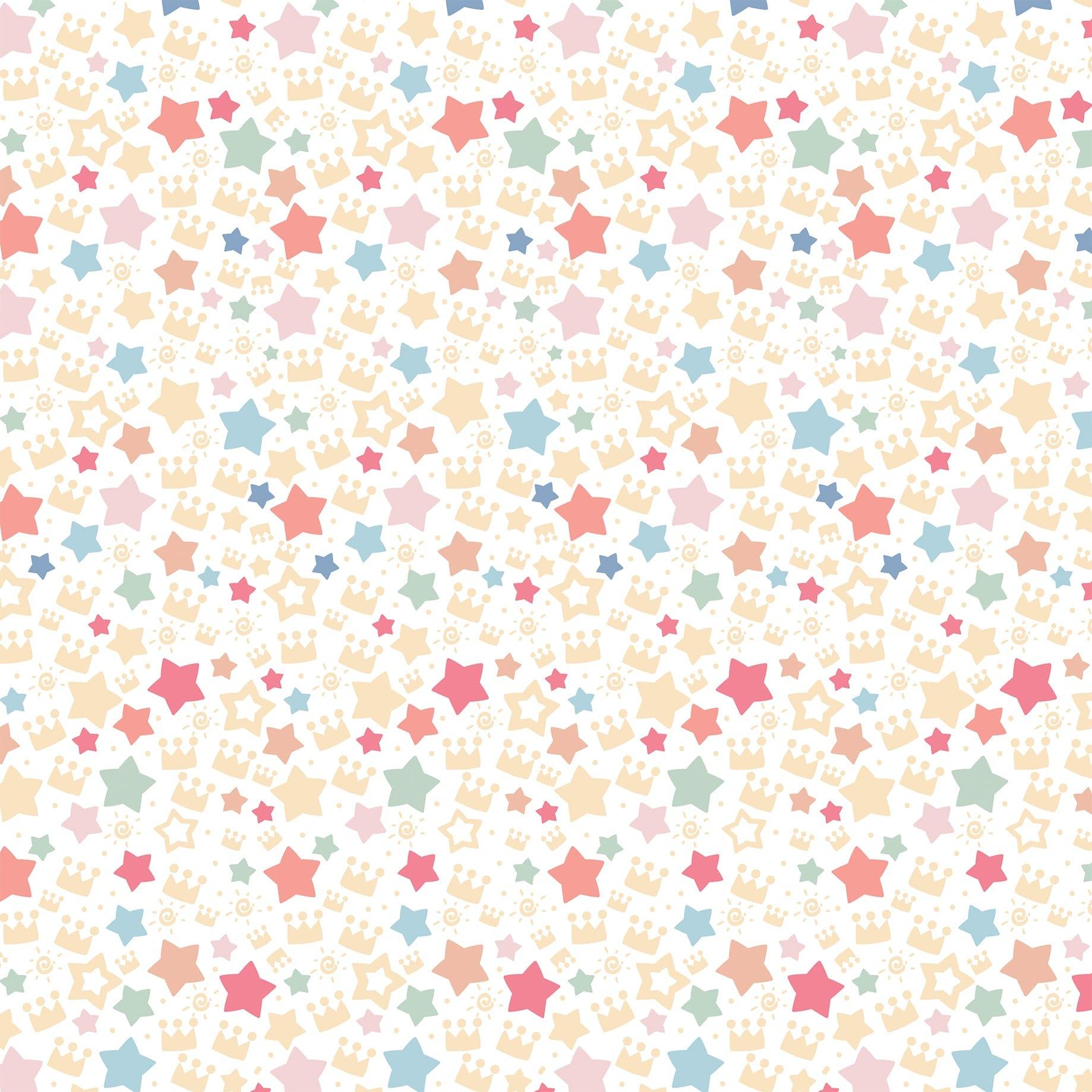 Our Little Princess Collection Crowning Glory 12 x 12 Double-Sided Scrapbook Paper by Echo Park Paper - Scrapbook Supply Companies