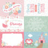 Our Little Princess Collection 6X4 Journaling Cards 12 x 12 Double-Sided Scrapbook Paper by Echo Park Paper - Scrapbook Supply Companies