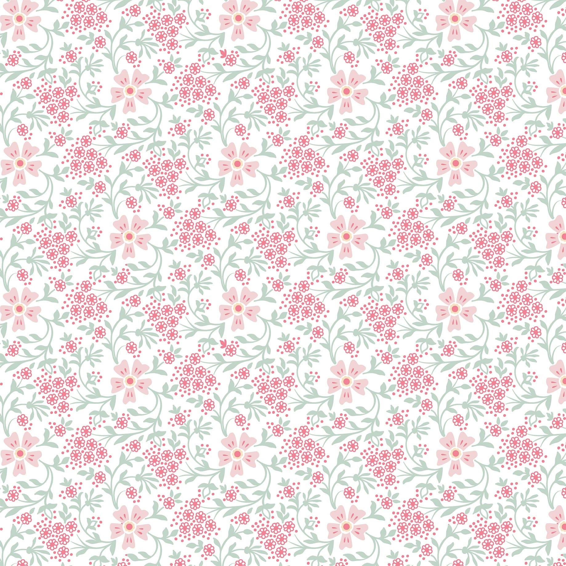 Our Little Princess Collection Fairytale Flowers 12 x 12 Double-Sided Scrapbook Paper by Echo Park Paper - Scrapbook Supply Companies
