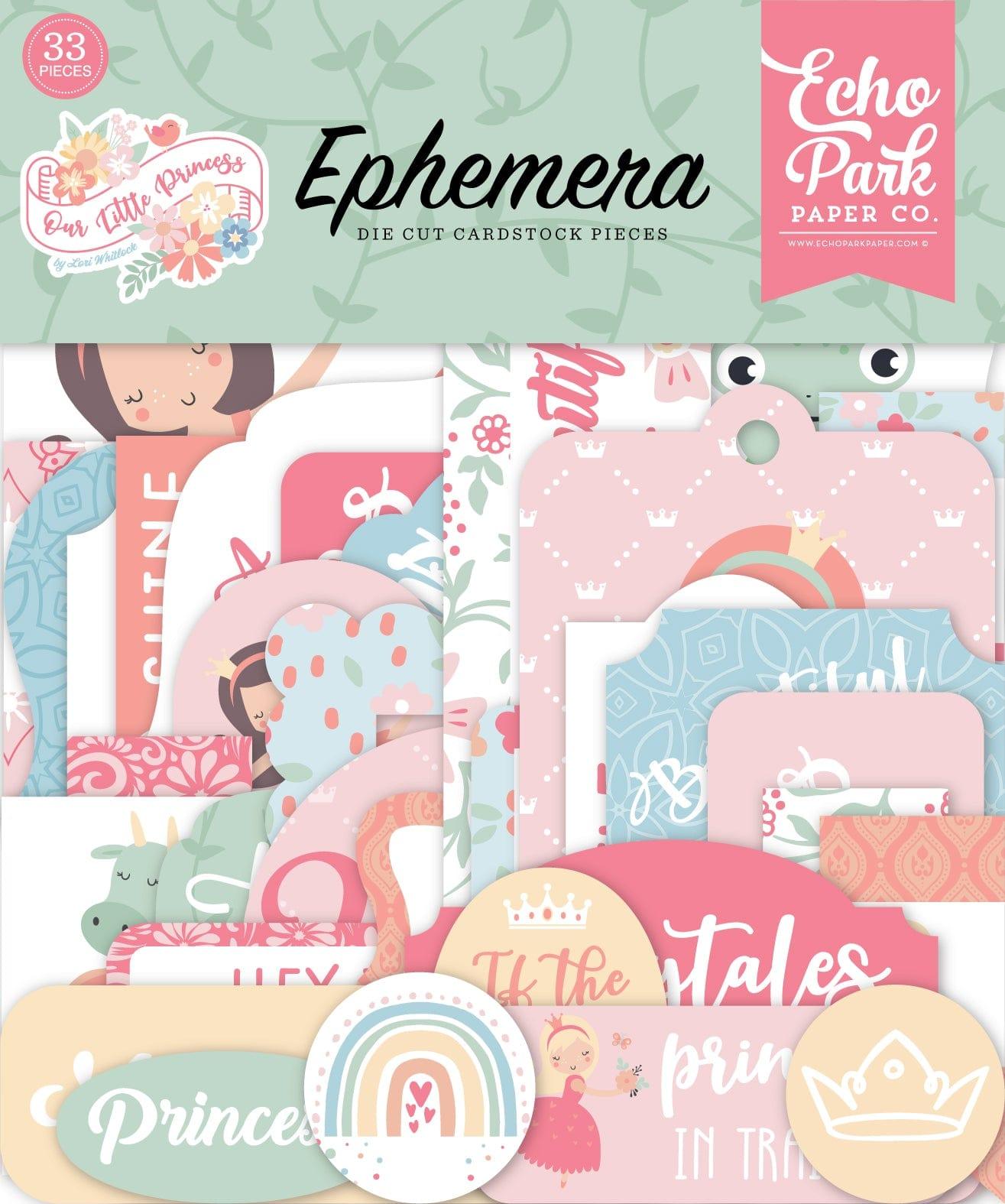 Our Little Princess Collection 5 x 5 Scrapbook Ephemera Die Cuts by Echo Park Paper - Scrapbook Supply Companies