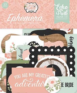 Our Wedding Collection 5 x 5 Scrapbook Ephemera Die Cuts by Echo Park Paper - Scrapbook Supply Companies