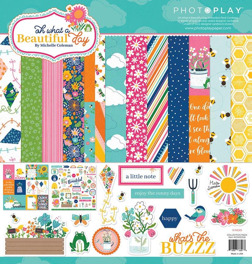 Oh What A Beautiful Day Collection 12 x 12 Paper & Sticker Collection Pack by Photo Play Paper