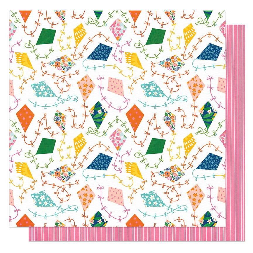 Oh What A Beautiful Day Collection Be Happy 12 x 12 Double-Sided Scrapbook Paper by Photo Play Paper