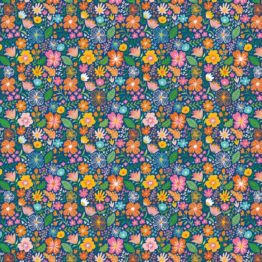 Oh What A Beautiful Day Collection Always Blooming 12 x 12 Double-Sided Scrapbook Paper by Photo Play Paper - Scrapbook Supply Companies