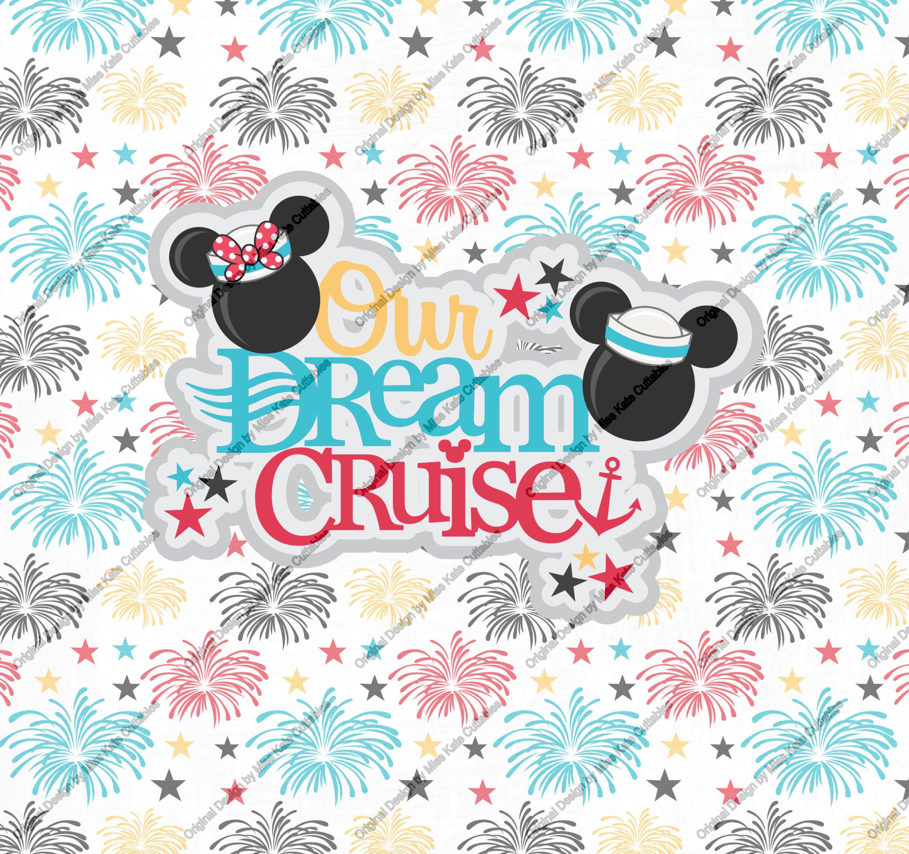 Disneyana Our Dream Cruise 30 oz. Straight Skinny Tumbler by SSC Designs - Scrapbook Supply Companies