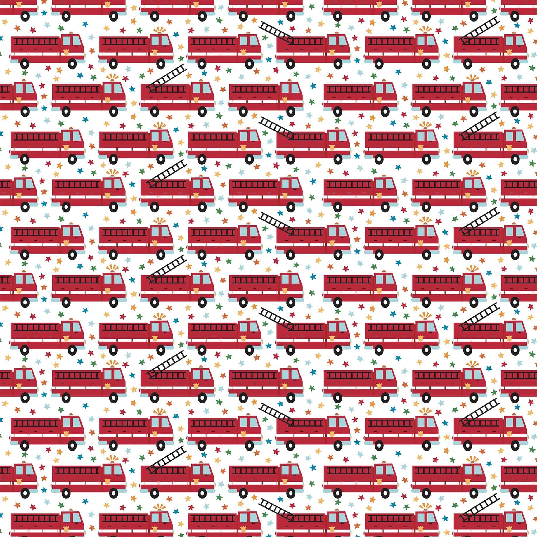 Play All Day Boy Collection To The Rescue 12 x 12 Double-Sided Scrapbook Paper by Echo Park Paper - Scrapbook Supply Companies