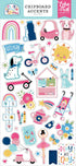 Play All Day Girl Collection 6 x 12 Scrapbook Chipboard Accents by Echo Park Paper - Scrapbook Supply Companies