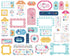 Play All Day Girl Collection 5 x 5 Scrapbook Tags & Frames Die Cuts by Echo Park Paper - Scrapbook Supply Companies