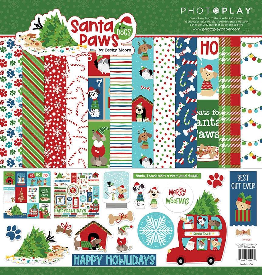 Santa Paws Dog Collection 12 x 12 Paper & Sticker Collection Pack by Photo Play Paper - Scrapbook Supply Companies
