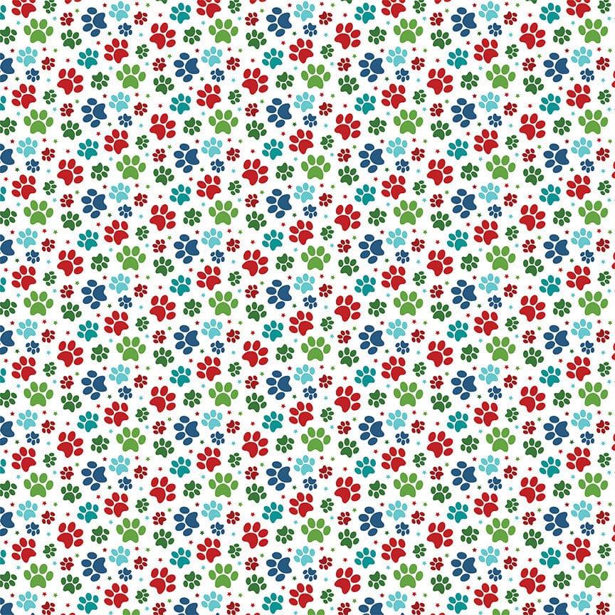 Santa Paws Dog Collection Gift Sniffer 12 x 12 Double-Sided Scrapbook Paper by Photo Play Paper - Scrapbook Supply Companies