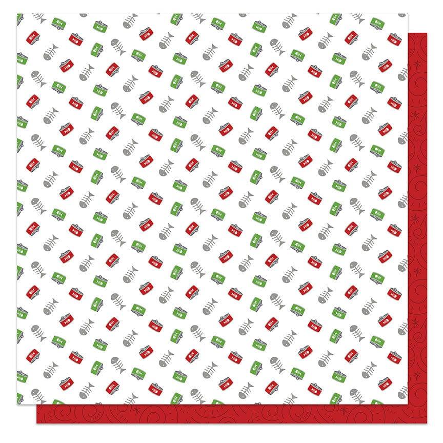 Santa Paws Cat Collection For the Cat 12 x 12 Double-Sided Scrapbook Paper by Photo Play Paper