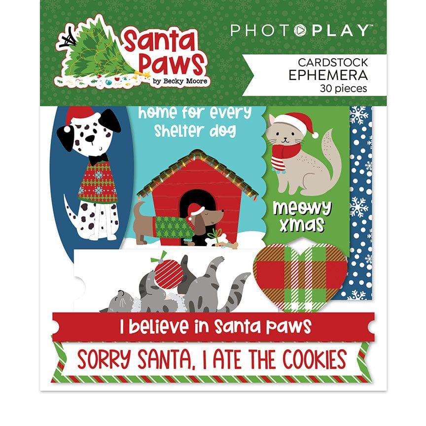 Santa Paws Collection 5 x 5 Die Cut Scrapbook Embellishments by Photo Play Paper - Scrapbook Supply Companies