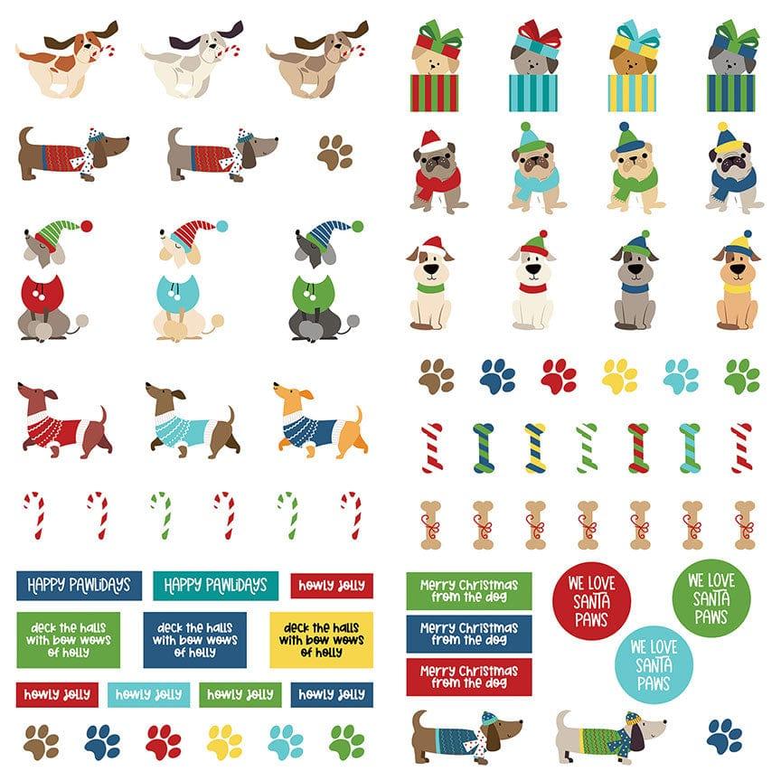 Santa Paws Dog Collection 12 x 12 Coordinating Dies Paper by Photo Play Paper