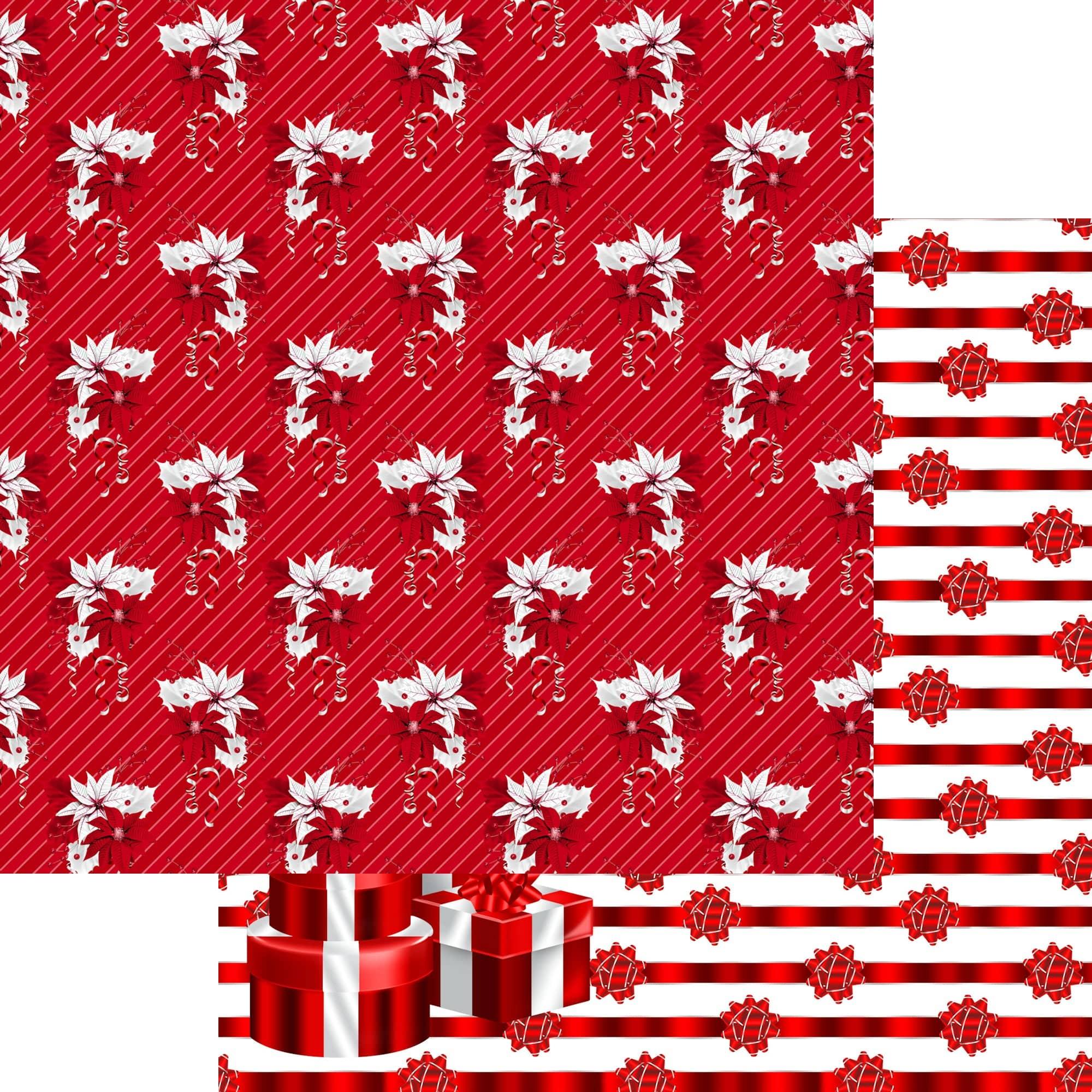 Peppermint Christmas Collection 12 x 12 Scrapbook Paper & Embellishment Kit by SSC Designs - Scrapbook Supply Companies