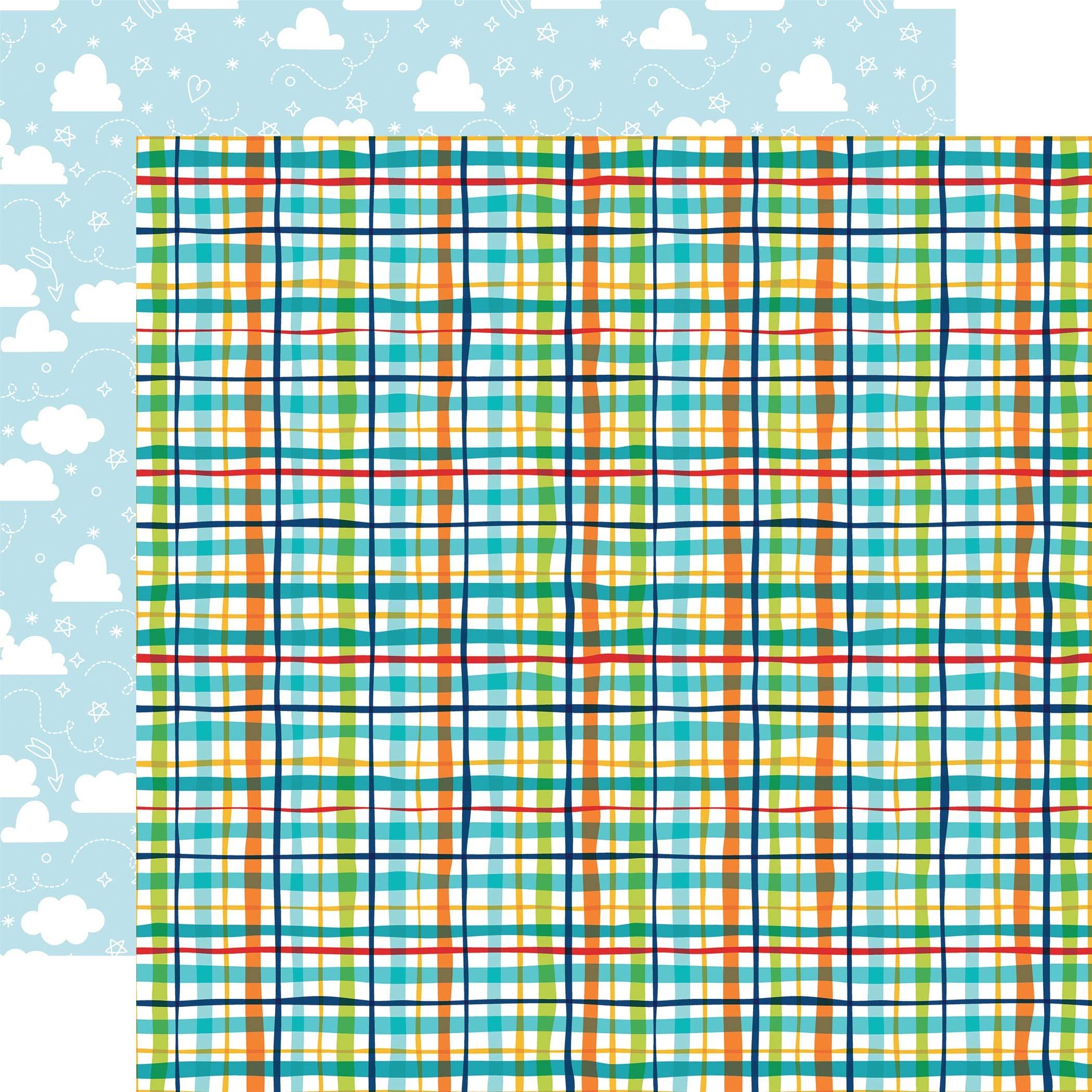 Pets Collection Pet Plaid 12 x 12 Double-Sided Scrapbook Paper by Echo Park Paper