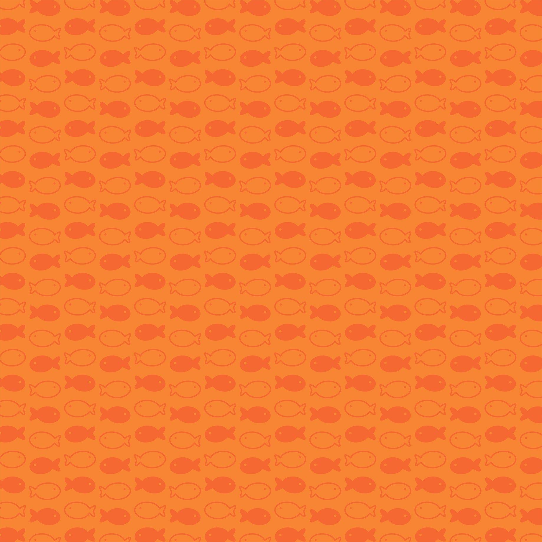 Pets Collection Fish Friends 12 x 12 Double-Sided Scrapbook Paper by Echo Park Paper - Scrapbook Supply Companies