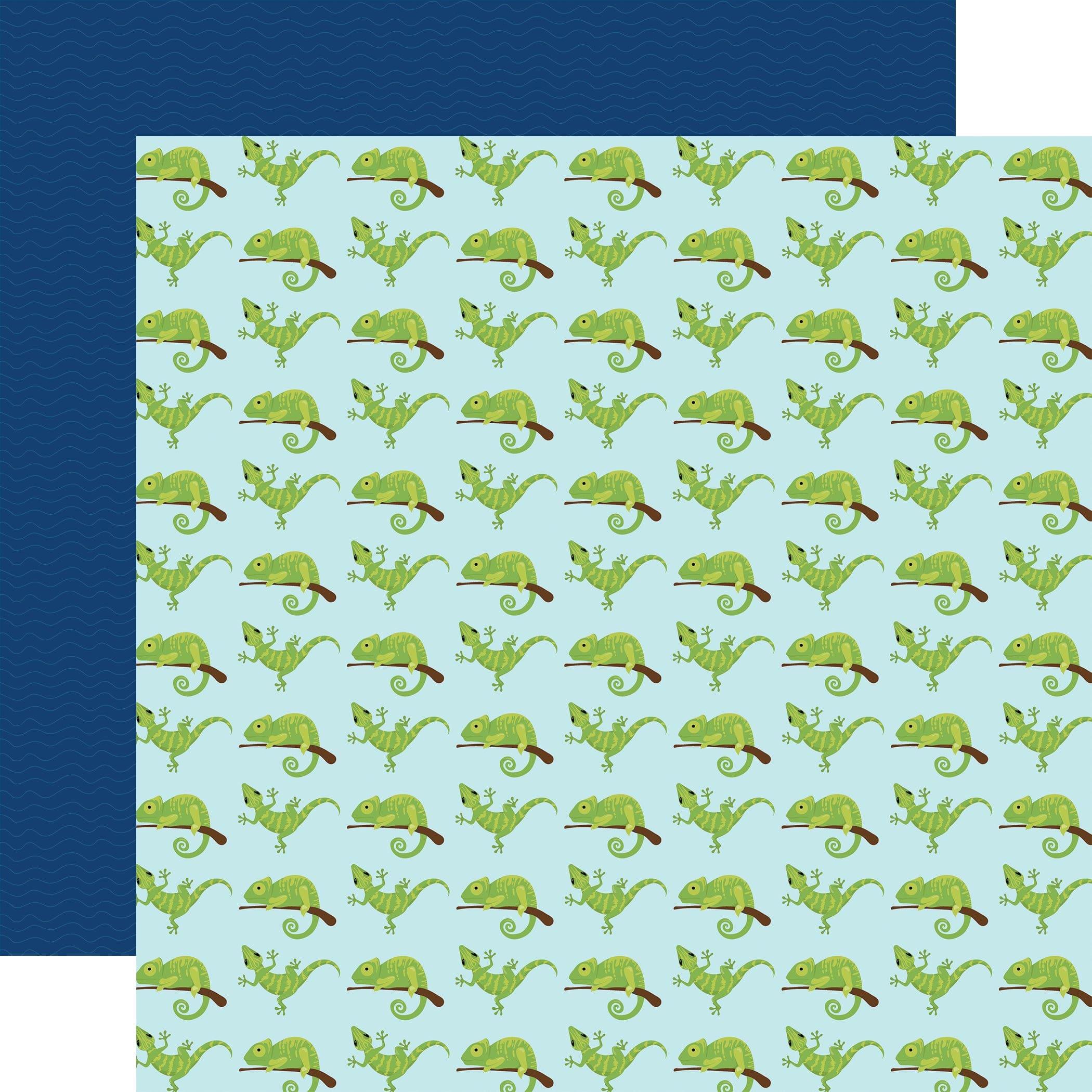 Pets Collection Lounging Lizard 12 x 12 Double-Sided Scrapbook Paper by Echo Park Paper