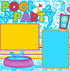 Pool Party Collection Splash Time (2) - 12 x 12 Premade, Printed Scrapbook Pages by SSC Designs - Scrapbook Supply Companies