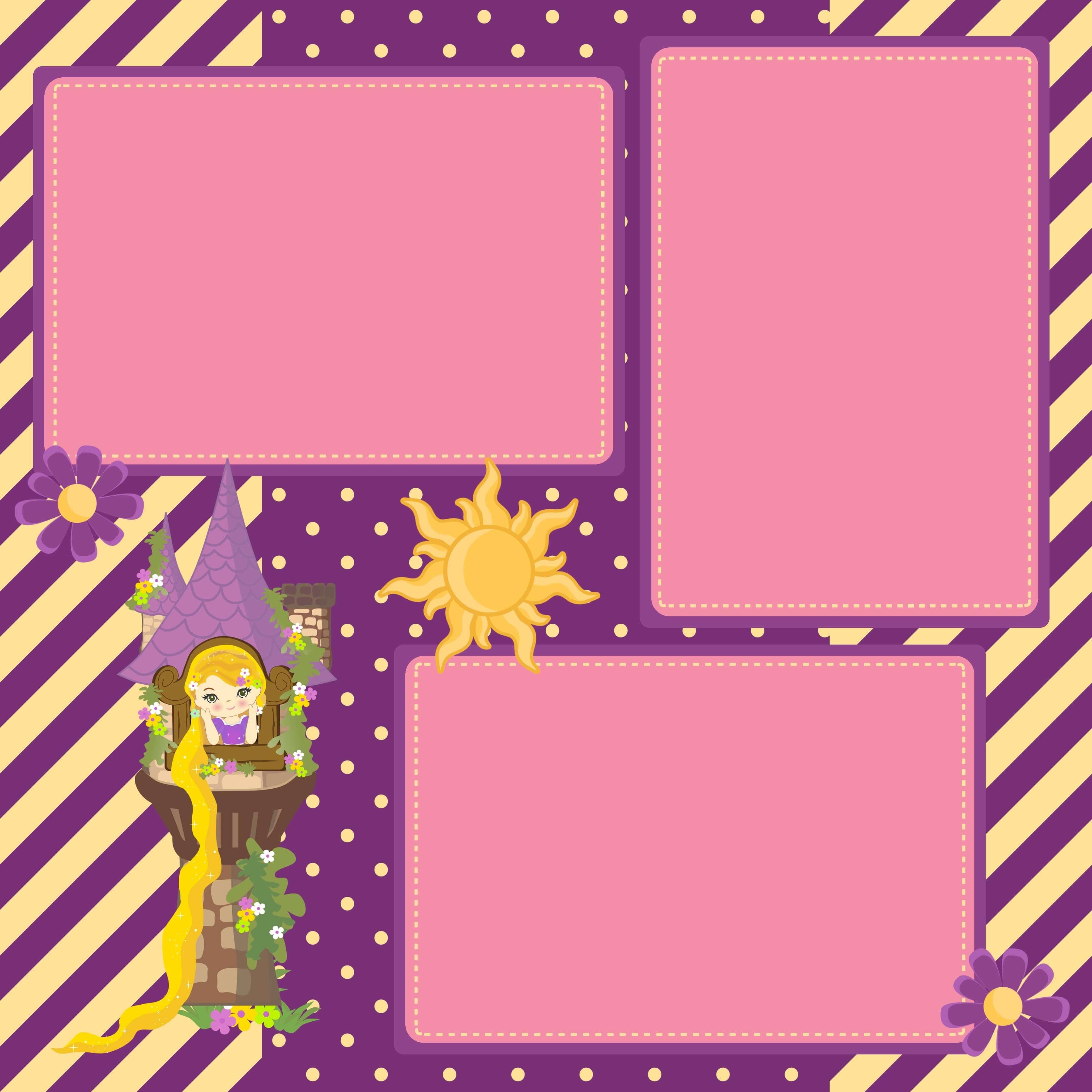 Rapunzel (2) - 12 x 12 Premade, Printed Scrapbook Pages by SSC Designs - Scrapbook Supply Companies