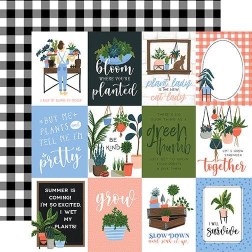 Plant Lady Collection 3 x 4 Journaling Cards 12 x 12 Double-Sided Scrapbook Paper by Echo Park Paper - Scrapbook Supply Companies