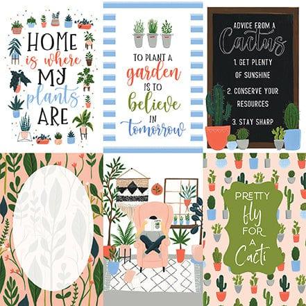 Plant Lady Collection 4 x 6 Journaling Cards 12 x 12 Double-Sided Scrapbook Paper by Echo Park Paper - Scrapbook Supply Companies