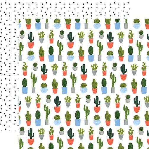 Plant Lady Collection Cacti 12 x 12 Double-Sided Scrapbook Paper by Echo Park Paper - Scrapbook Supply Companies