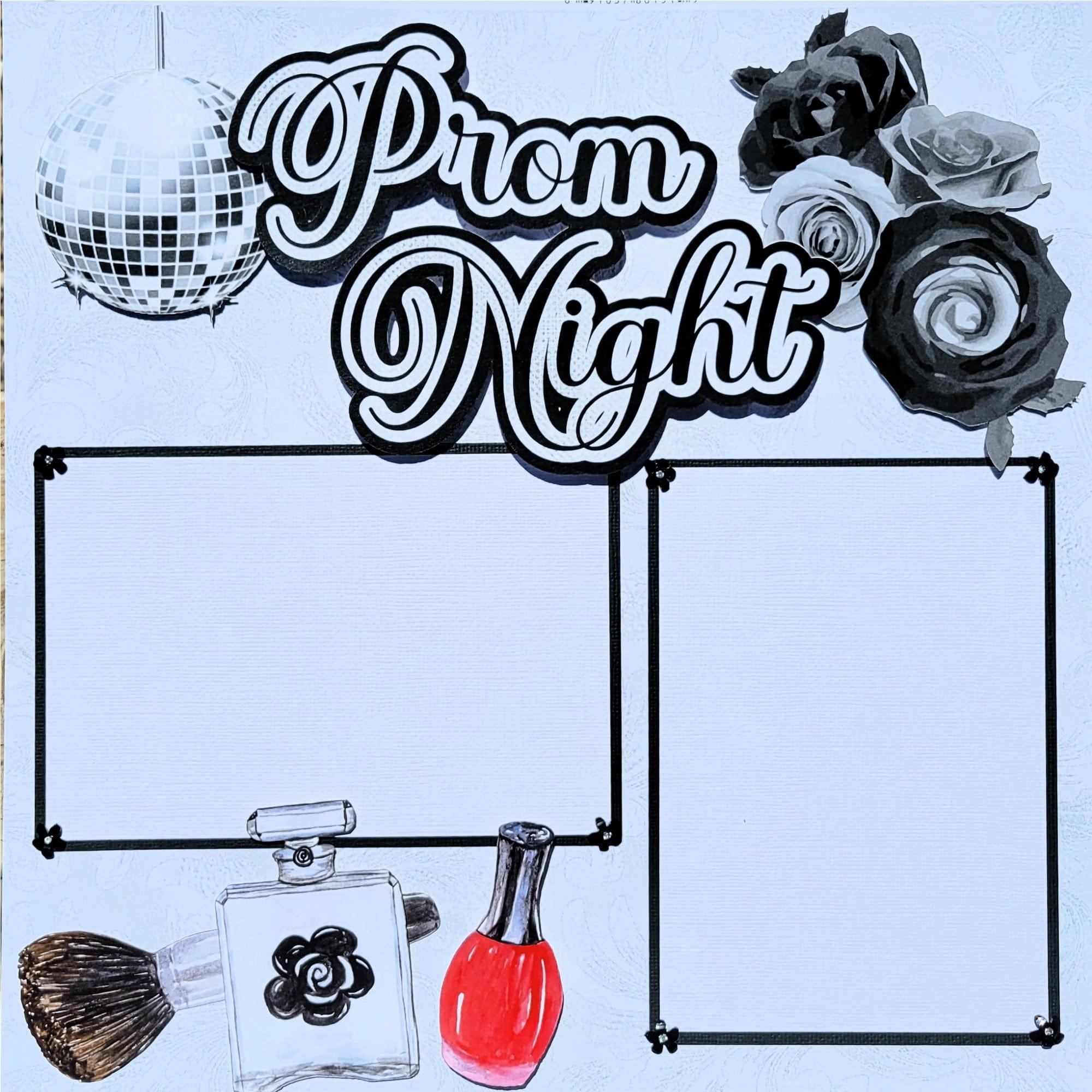 Prom Collection Prom Night (2) - 12 x 12 Pages, Fully-Assembled & Hand-Embellished 3D Scrapbook Premade by SSC Designs