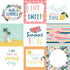 Pool Party Collection 4 x 4 Journaling Cards 12 x 12 Double-Sided Scrapbook Paper by Echo Park Paper - Scrapbook Supply Companies