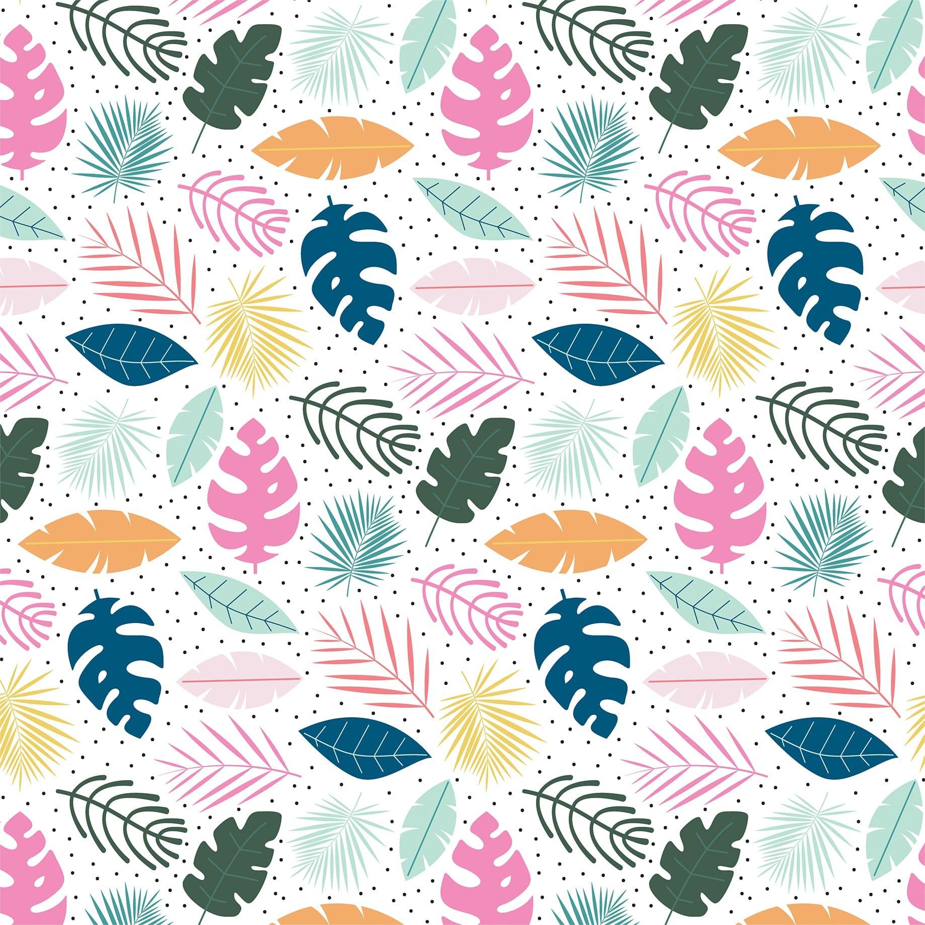 Pool Party Collection 4 x 4 Journaling Cards 12 x 12 Double-Sided Scrapbook Paper by Echo Park Paper - Scrapbook Supply Companies