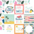 Pool Party Collection 4x4 Journaling Cards 12 x 12 Double-Sided Scrapbook Paper by Echo Park Paper