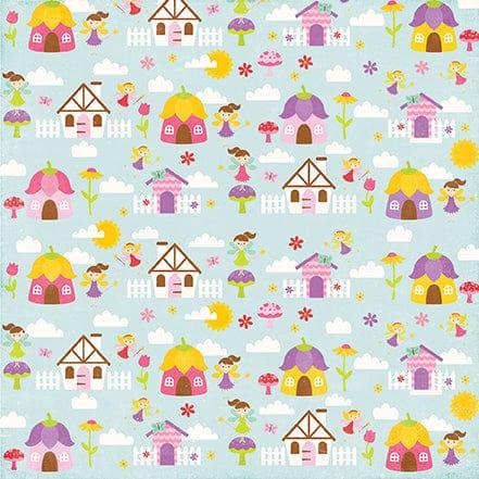 Perfect Princess Collection Fairy Village 12 x 12 Double-Sided Scrapbook Paper by Echo Park Paper - Scrapbook Supply Companies
