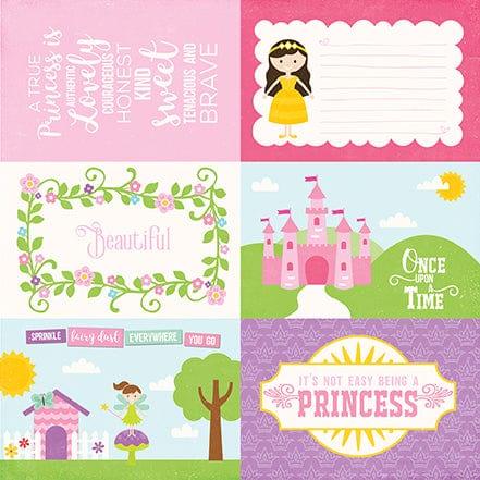 Perfect Princess Collection 4 x 6 Journal Cards 12 x 12 Double-Sided Scrapbook Paper by Echo Park Paper - Scrapbook Supply Companies