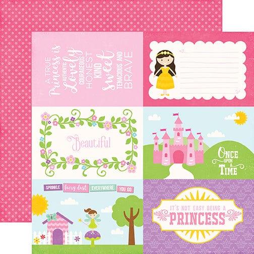 Perfect Princess Collection 4 x 6 Journal Cards 12 x 12 Double-Sided Scrapbook Paper by Echo Park Paper - Scrapbook Supply Companies