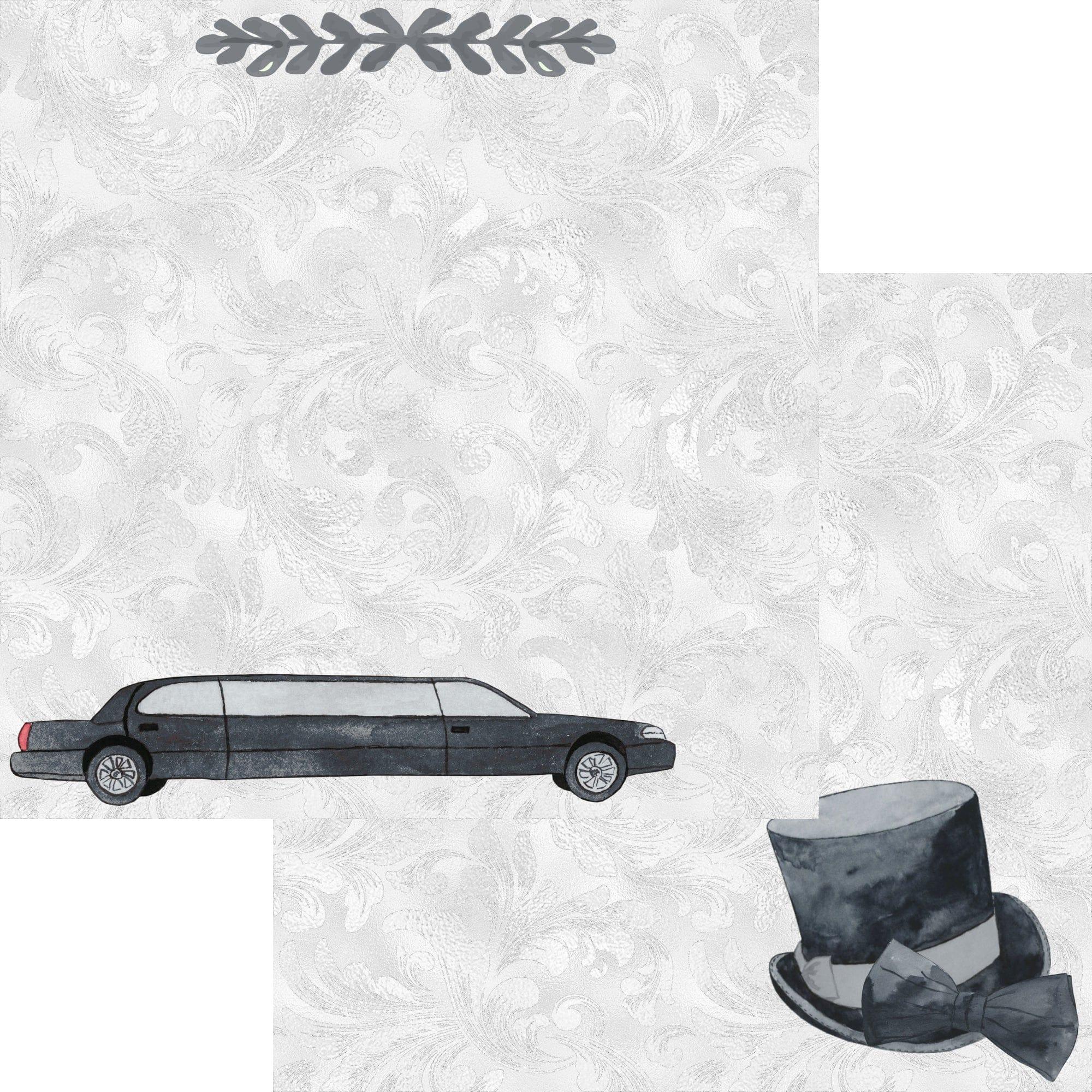 Prom Night Collection Limo Ride 12 x 12 Double-Sided Scrapbook Paper by SSC Designs