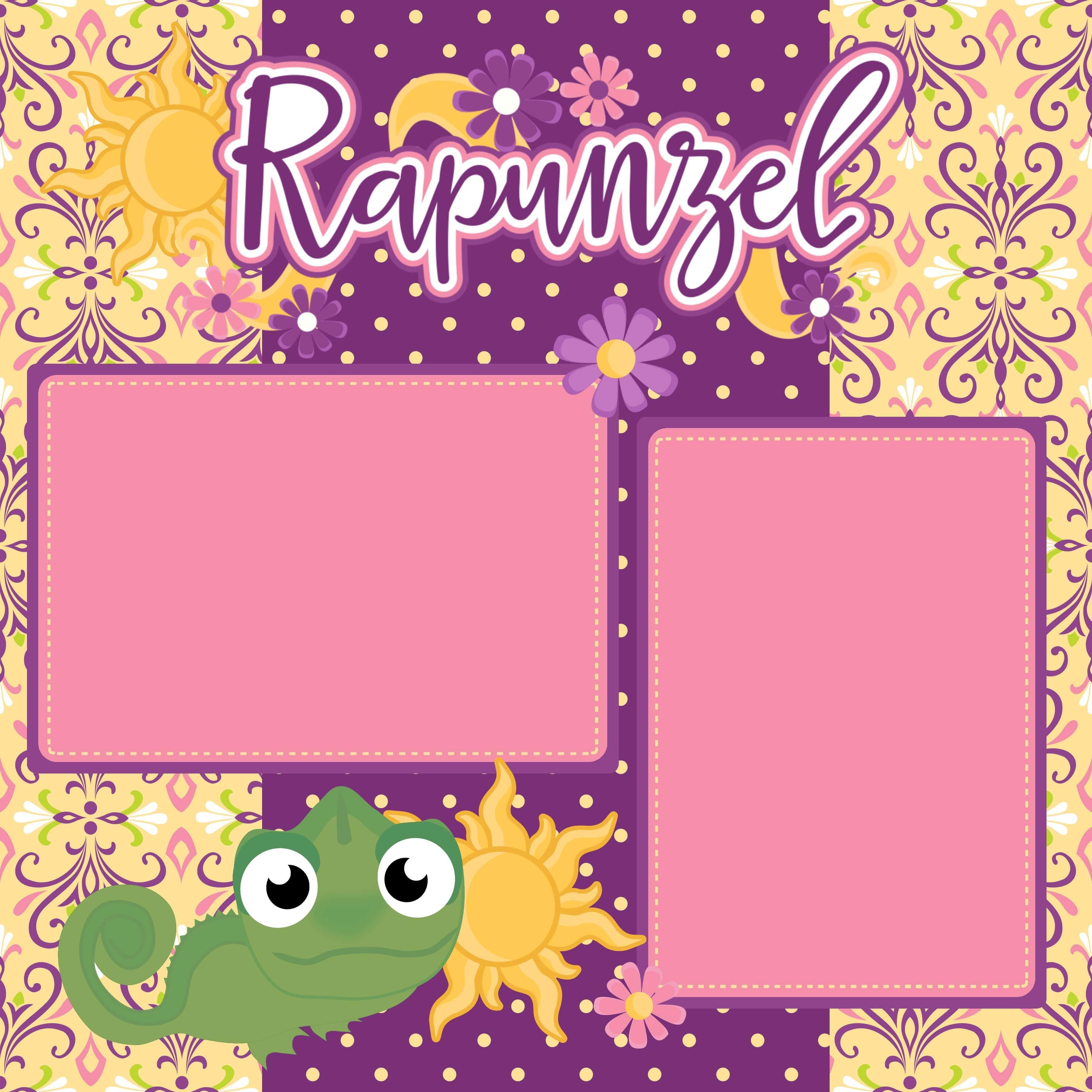 Rapunzel (2) - 12 x 12 Premade, Printed Scrapbook Pages by SSC Designs - Scrapbook Supply Companies