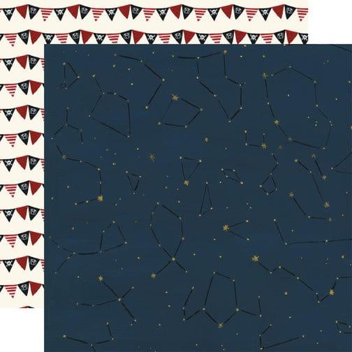 Pirate Tales Collection Constellations 12 x 12 Double-Sided Scrapbook Paper by Echo Park Paper - Scrapbook Supply Companies