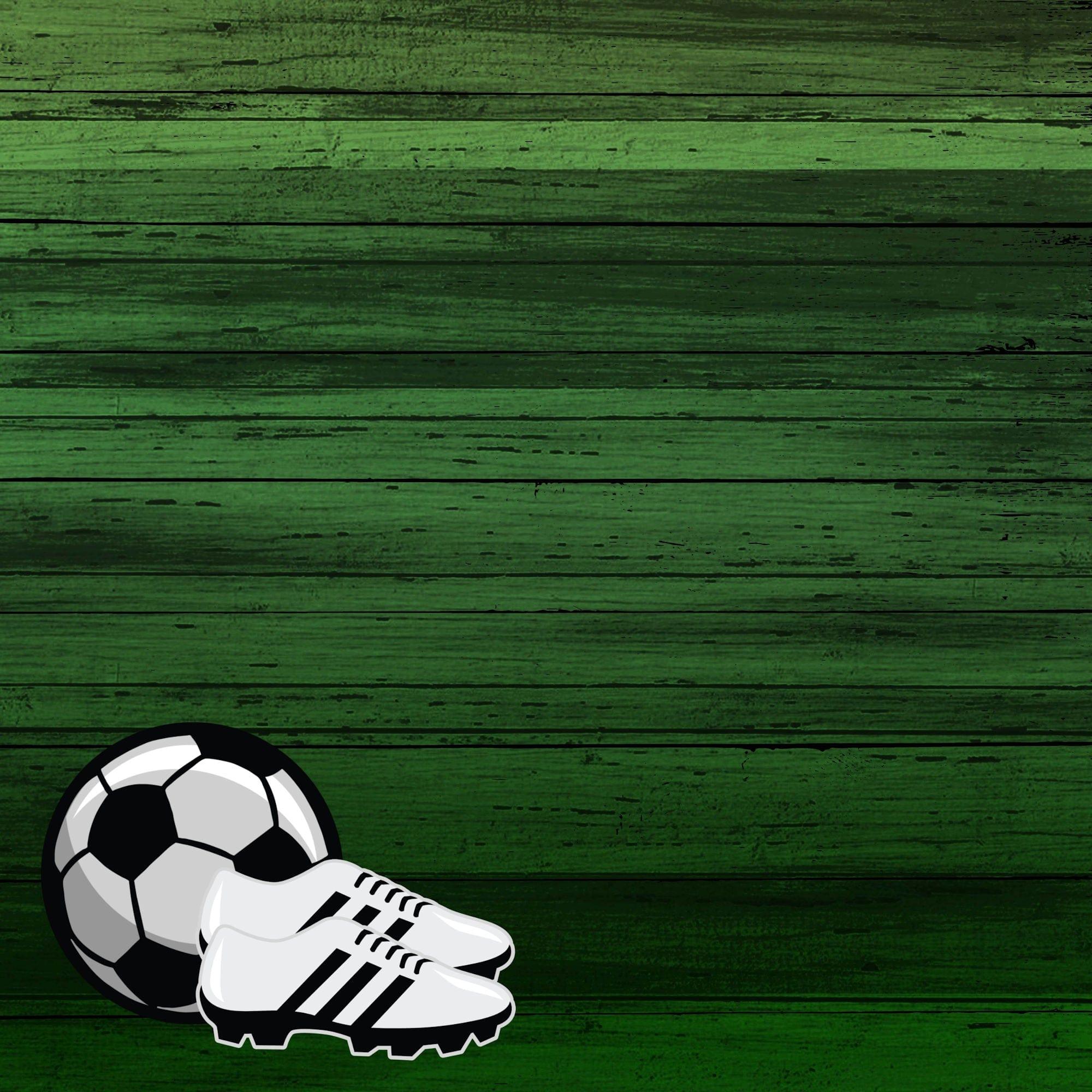 Play Hard Collection Soccer 12 x 12 Double-Sided Scrapbook Paper by SSC Designs - Scrapbook Supply Companies