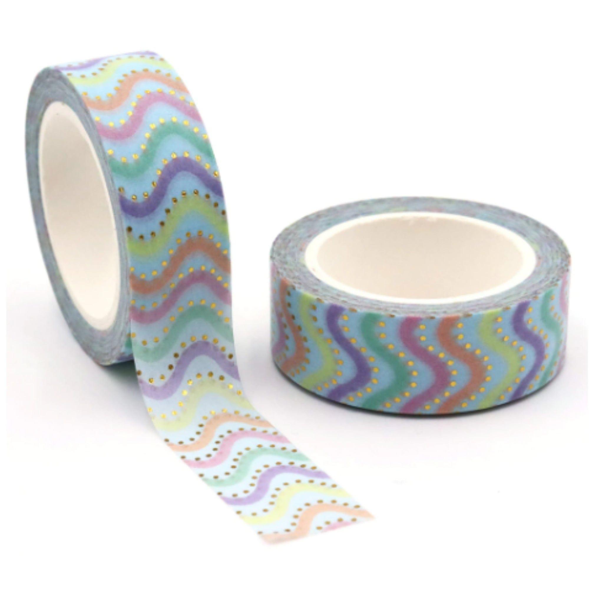TW Collection Easter Swirls Gold Foiled Scrapbook Washi Tape by SSC Designs - 15mm x 30 Feet - Scrapbook Supply Companies