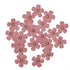 Pearl Petals Collection Pink 1" Fabric Flowers with Pearl - Pkg. of 20 - Scrapbook Supply Companies