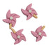 Summer Fun Collection Pink Pinwheels Flatback Scrapbook Buttons by SSC Designs - Pkg. of 4