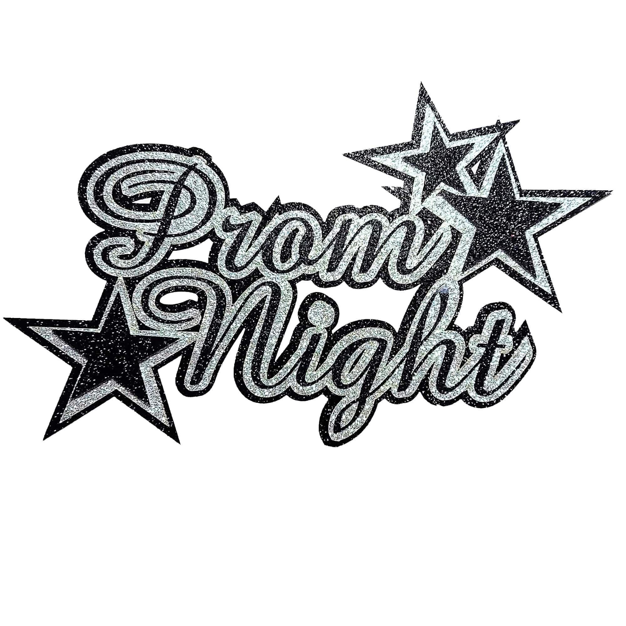 Prom Night Title & Stars Laser Die Cut Scrapbook Embellishment Set by SSC Designs