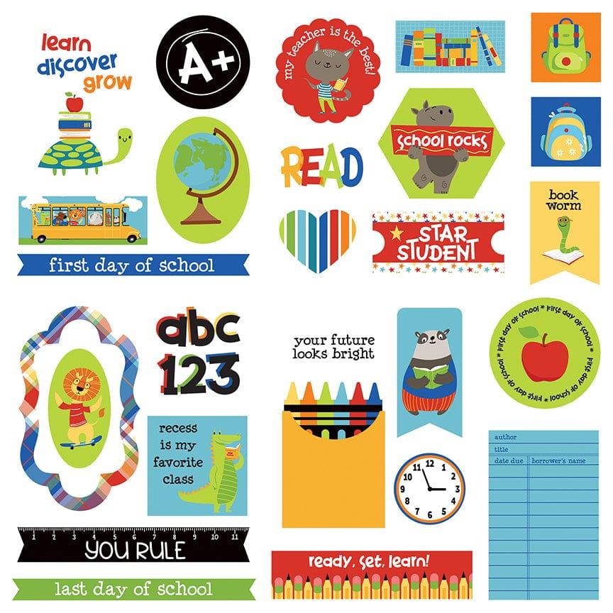 Recess Collection 5 x 5 Die Cut Scrapbook Embellishments by Photo Play Paper - Scrapbook Supply Companies