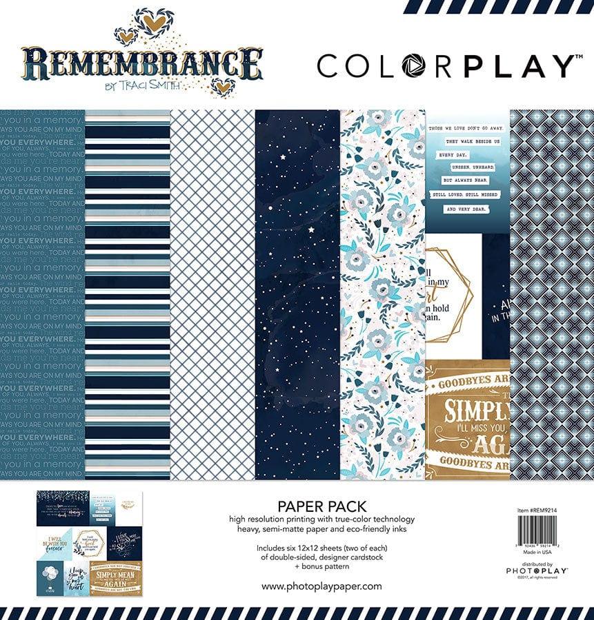 Remembrance Collection 7-Piece Collection Pack by Photo Play Paper-6 Sheets 12x12 Double-Sided Scrapbook Paper Plus Bonus Pattern