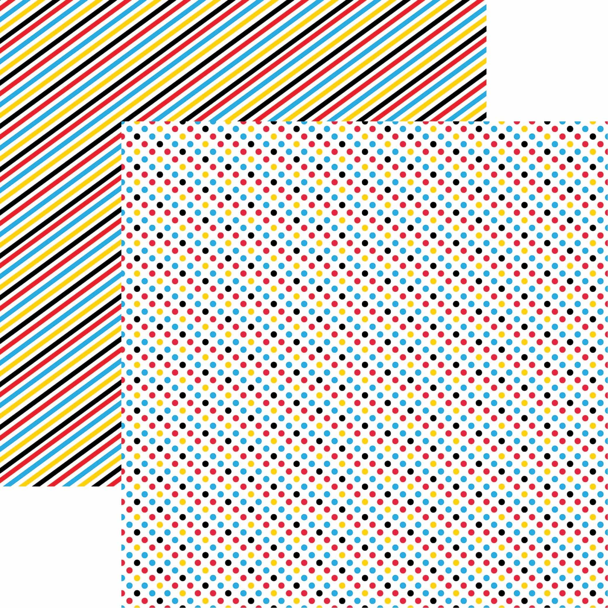 Real Magic Too Collection Polka Dot 2 12 x 12 Double-Sided Scrapbook Paper by Reminisce