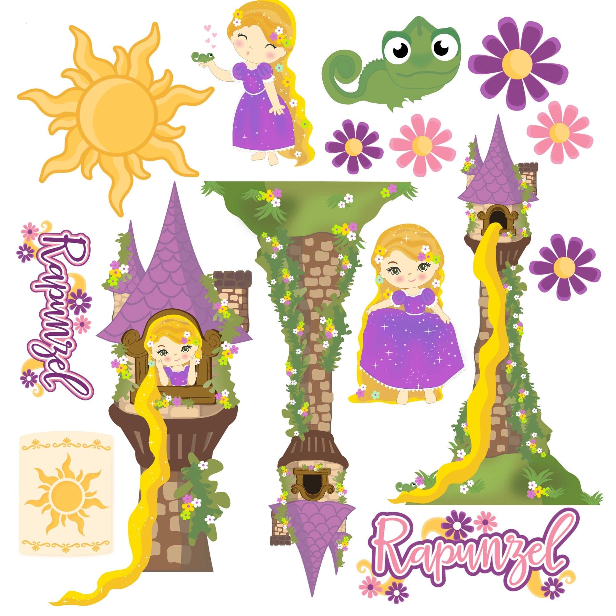 Rapunzel Collection Laser Cut Ephemera Embellishments by SSC Designs - Scrapbook Supply Companies