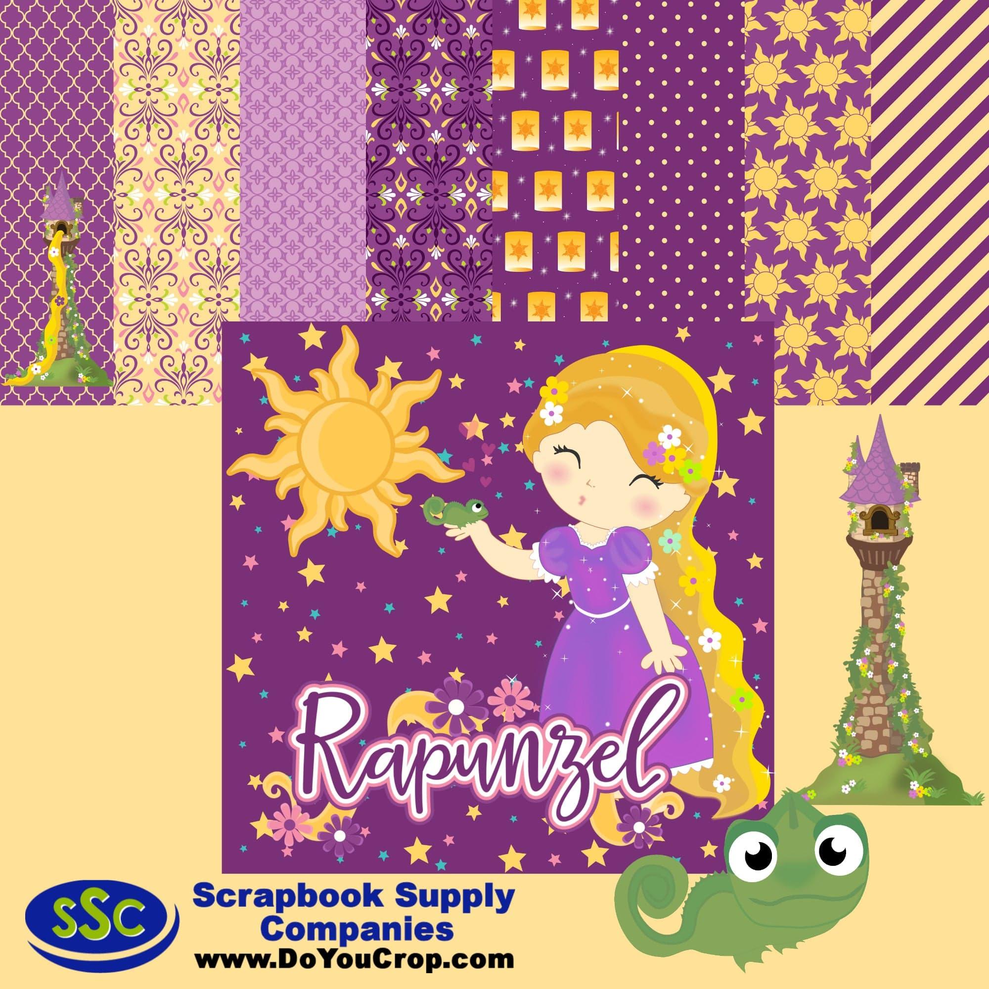 Rapunzel 12 x 12 Scrapbook Paper & Embellishment Kit by SSC Designs