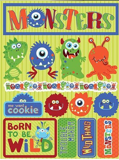 Signature Series Collection Monsters 5 x 6 Scrapbook Embellishment by Reminisce - Scrapbook Supply Companies