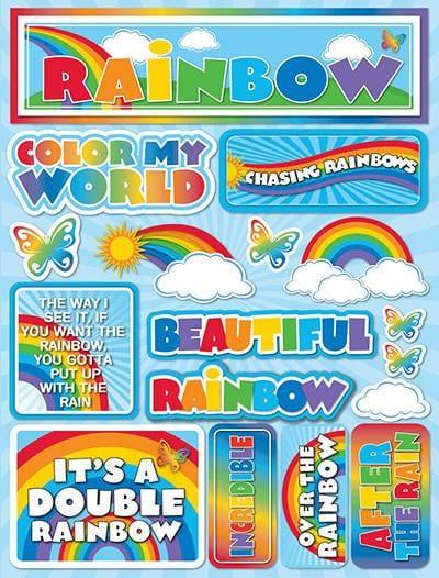 Signature Series Collection Rainbow 5 x 6 Scrapbook Embellishment by Reminisce - Scrapbook Supply Companies