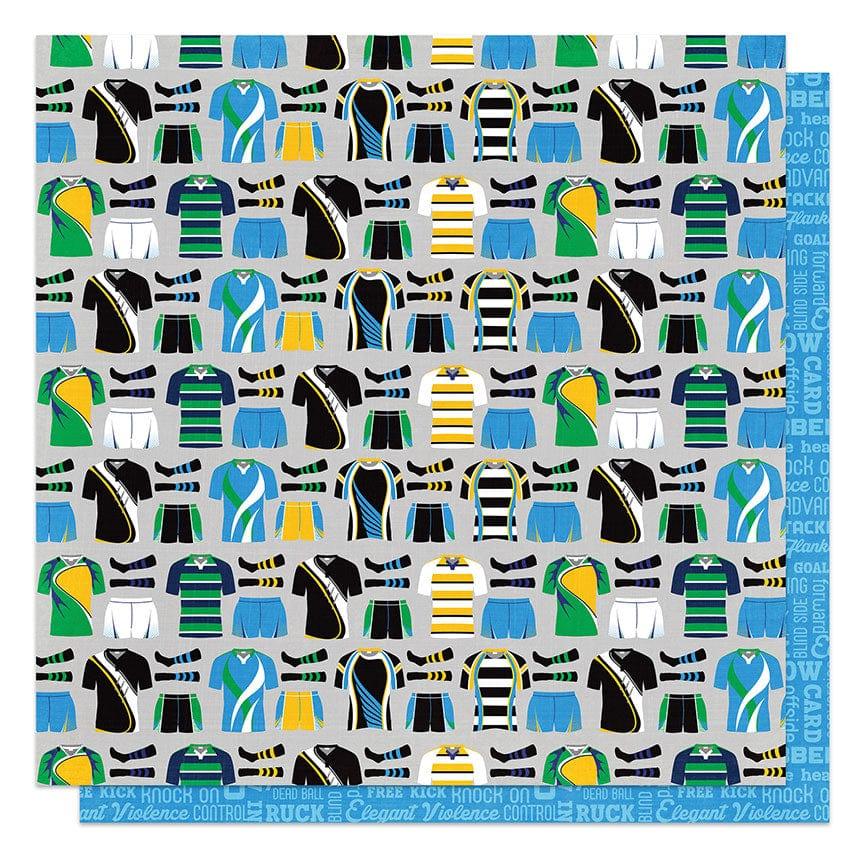 MVP Rugby Collection 12 x 12 Paper & Sticker Collection Pack by Photo Play Paper - Scrapbook Supply Companies
